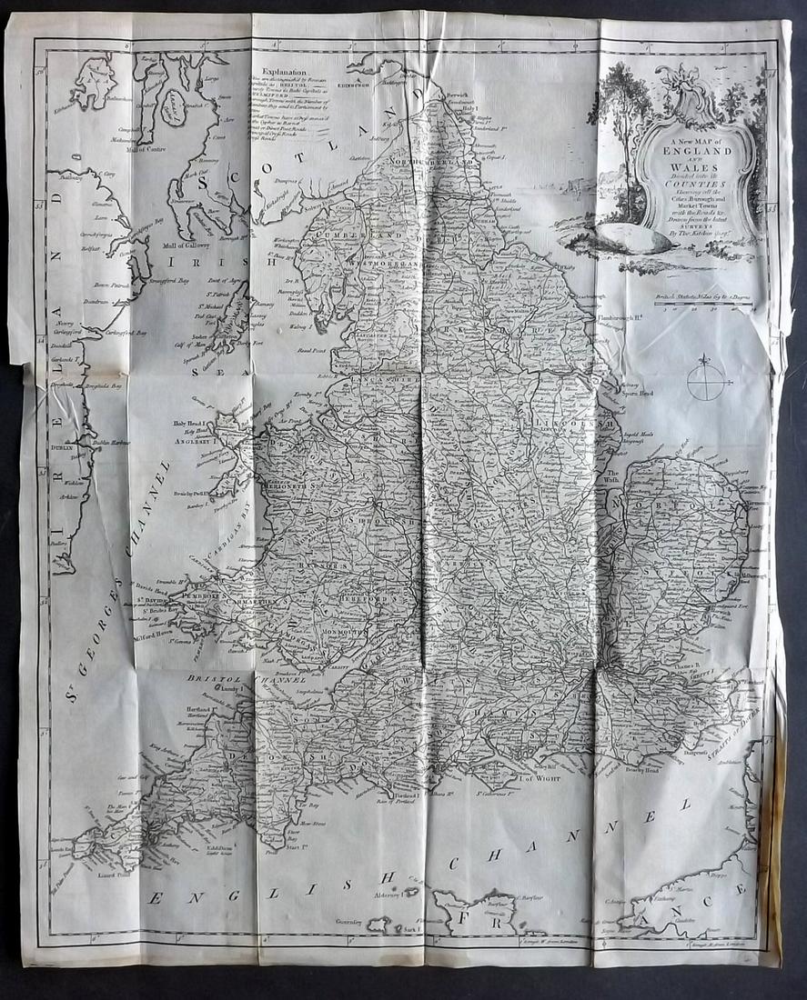 Kitchin, Thomas 1758 Map of England and Wales (1 of 2)