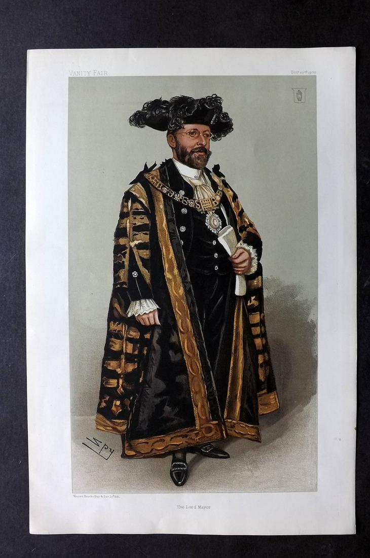 Vanity Fair Print 1902 Joseph Dimsdale, Lord Mayor (1 of 2)