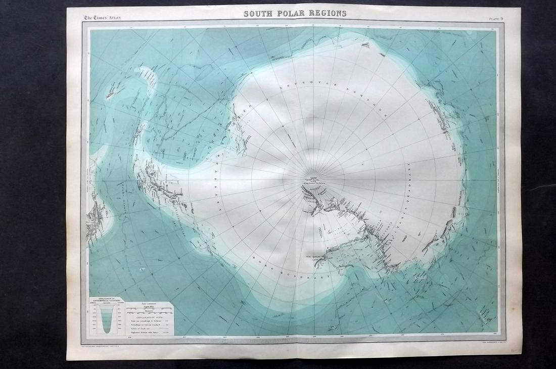 Bartholomew, John 1922 Map of the South Pole (1 of 2)