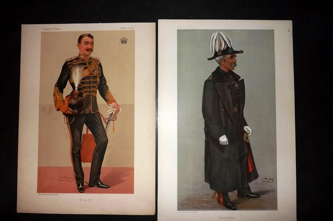 Vanity Fair Prints 1894-1902 Pair of Military (1 of 2)