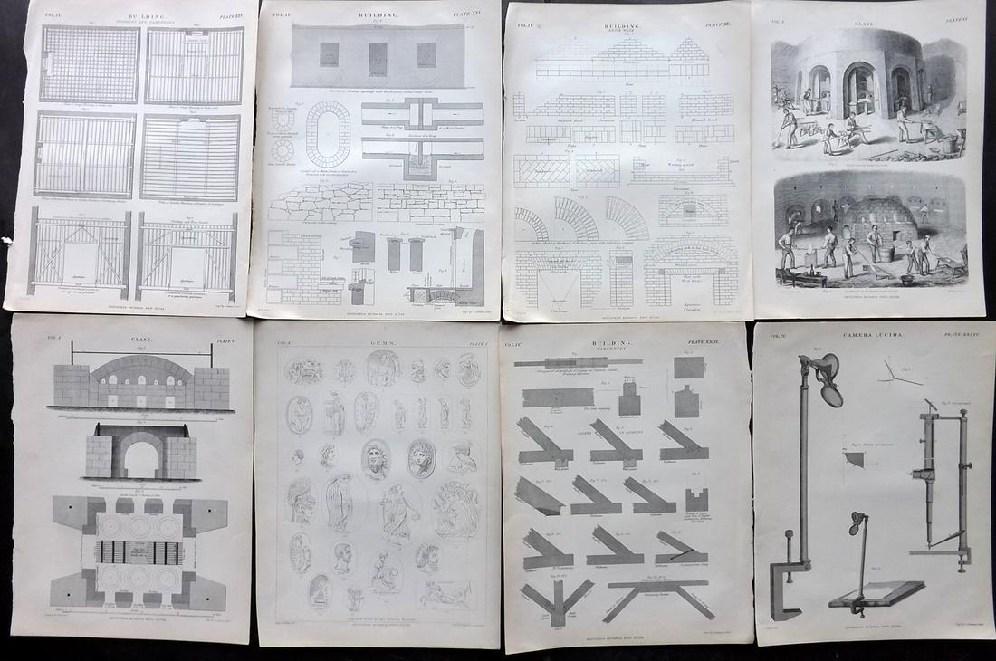 Encyclopaedia Britannica 1879 Lot of 8 Science Prints (1 of 2)