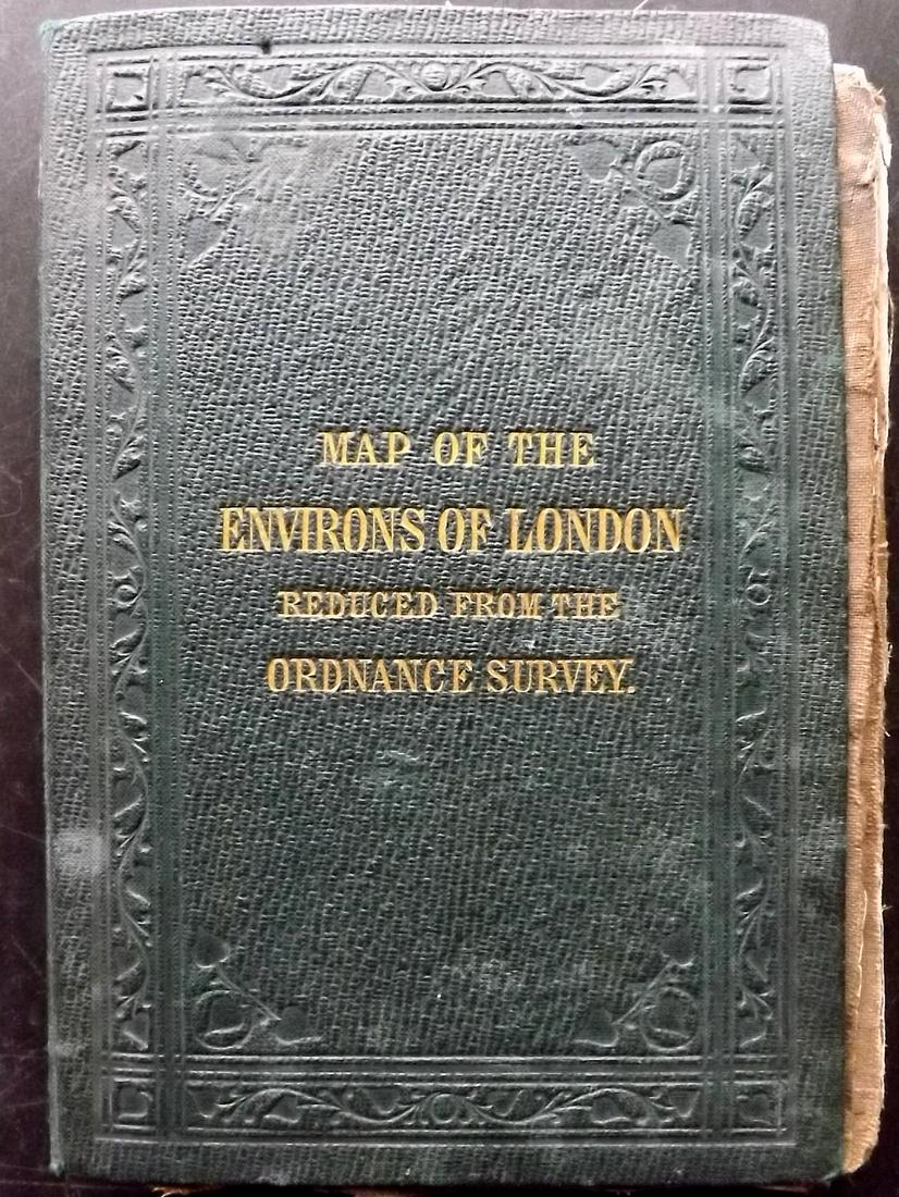 London - Stanford, Edward C1860 Large Folding Map (1 of 3)