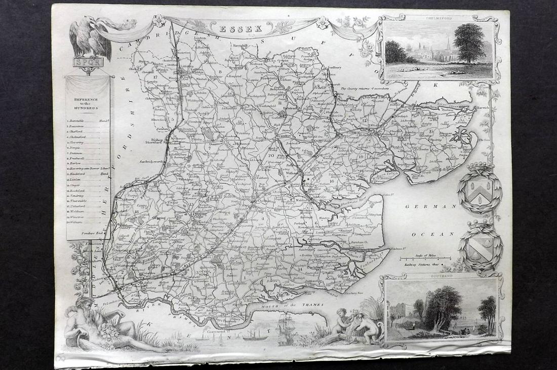 Moule, Thomas C1850 British Map. Essex (1 of 2)