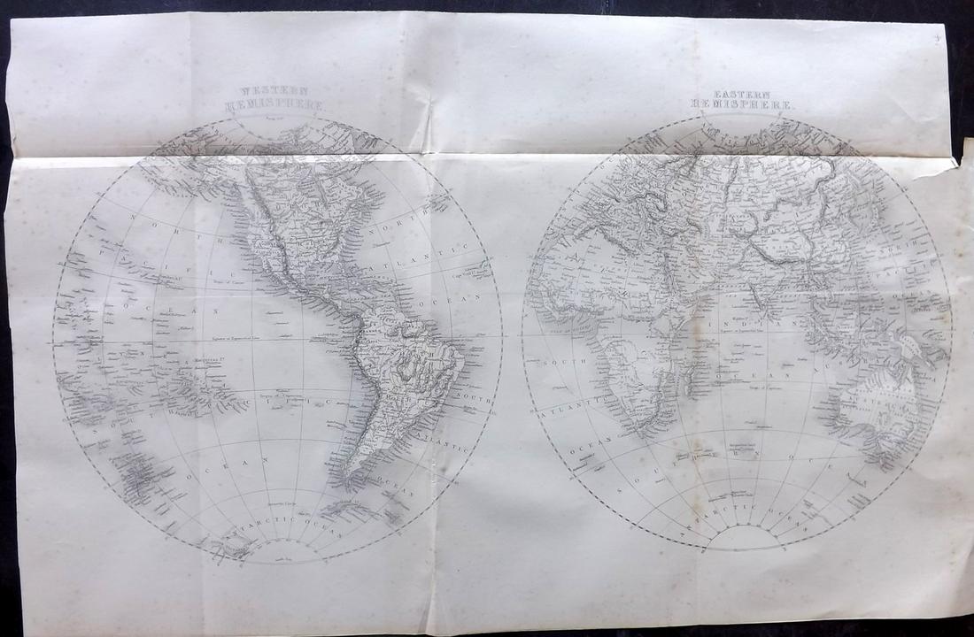 Rapkin, John 1860 Map. World Hemispheres (1 of 2)