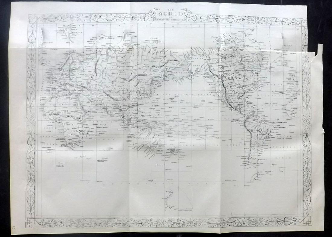 Rapkin, John 1860 Map. World on Mercator's Projection (1 of 2)