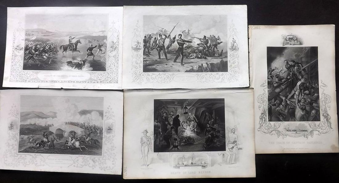 Military 185458 Lot of 7 Military, Naval Prints (1 of 2)