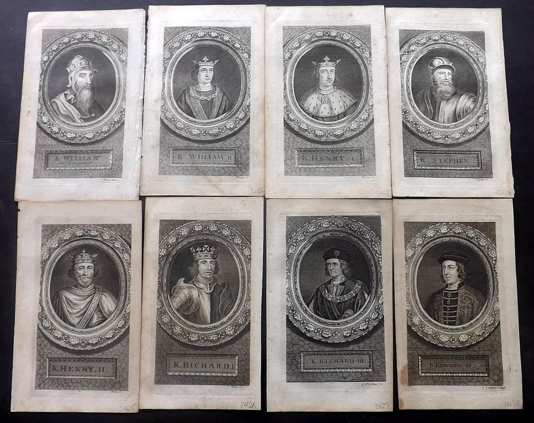 Rapin, Paul 1757 Lot of 10 Copper Engraved Portraits (1 of 2)