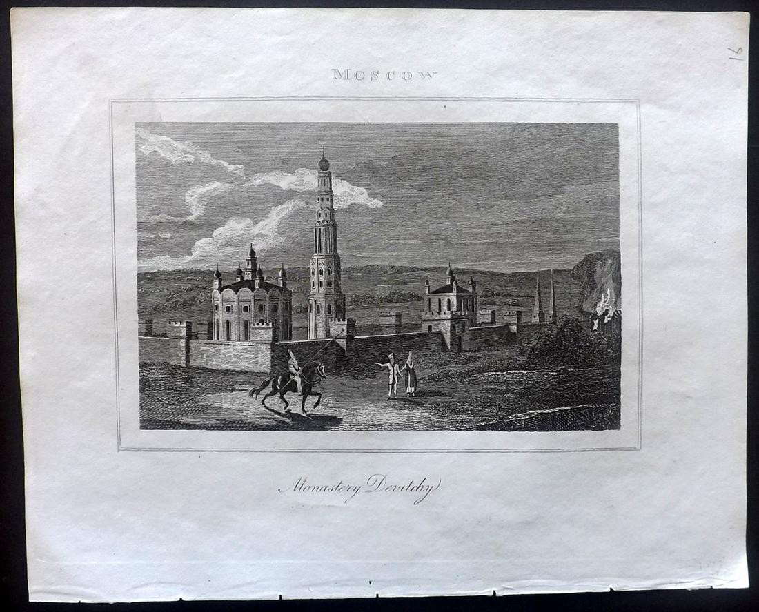 Barclay, James 1812 Antique Print. Moscow, Russia (1 of 2)