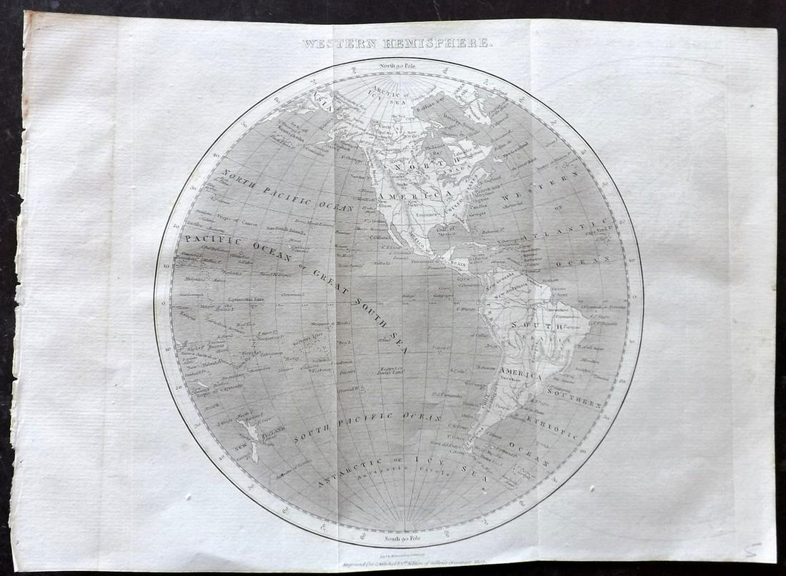 Encyclopaedia Perthensis 1816 Map of Western Hemisphere (1 of 2)