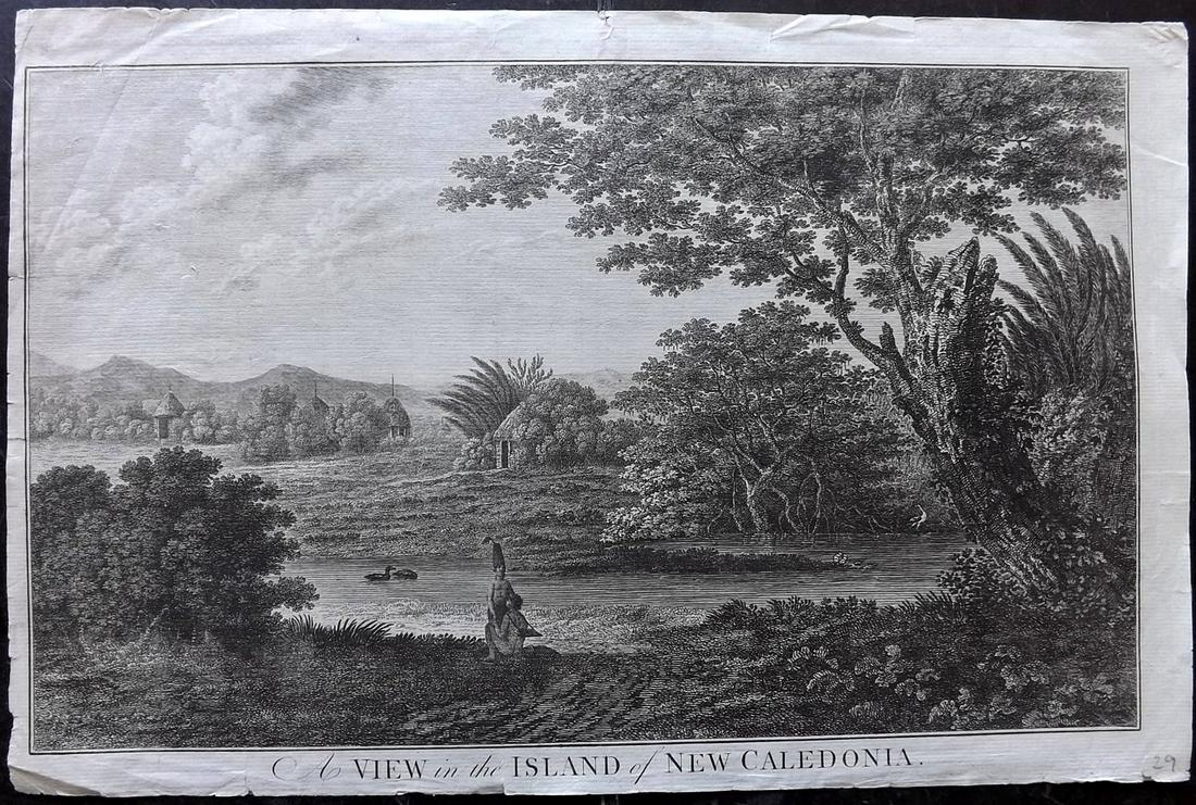 Cook, Anderson, Hogg 1784 Print. New Caledonia Pacific (1 of 2)