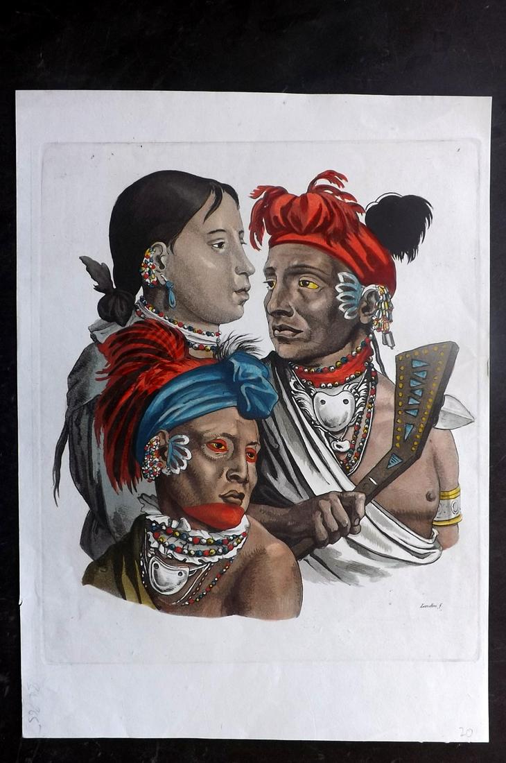 Ferrario, G C1820 HC Print. South American Natives (1 of 2)