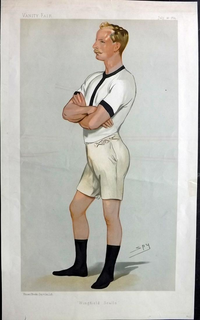 Vanity Fair Print 1889 Guy Nickalls, Rowing (1 of 2)
