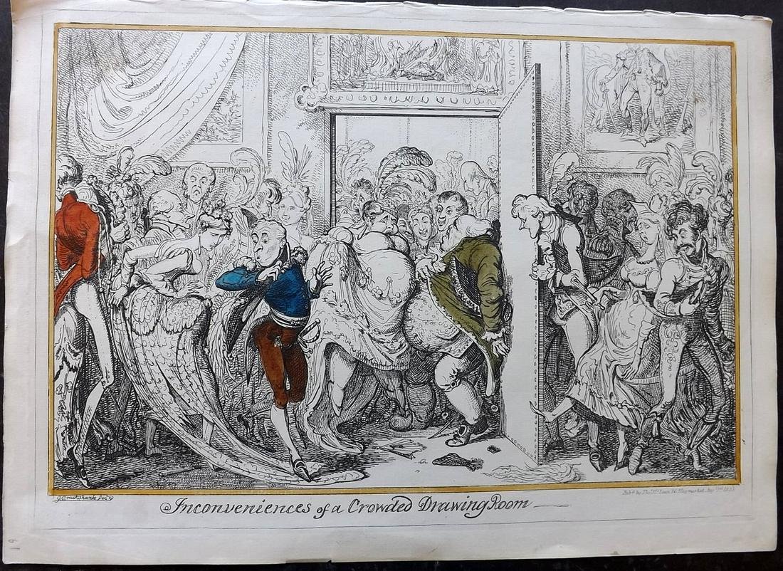 Cruikshank, George C1835 Caricature. Inconvenience… (1 of 2)