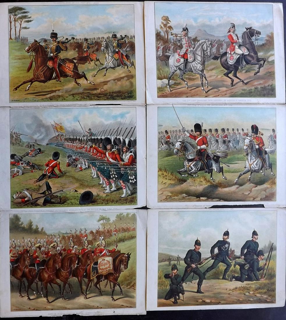 Simkin, Richard 1891 Lot of 6 British Military Prints (1 of 2)