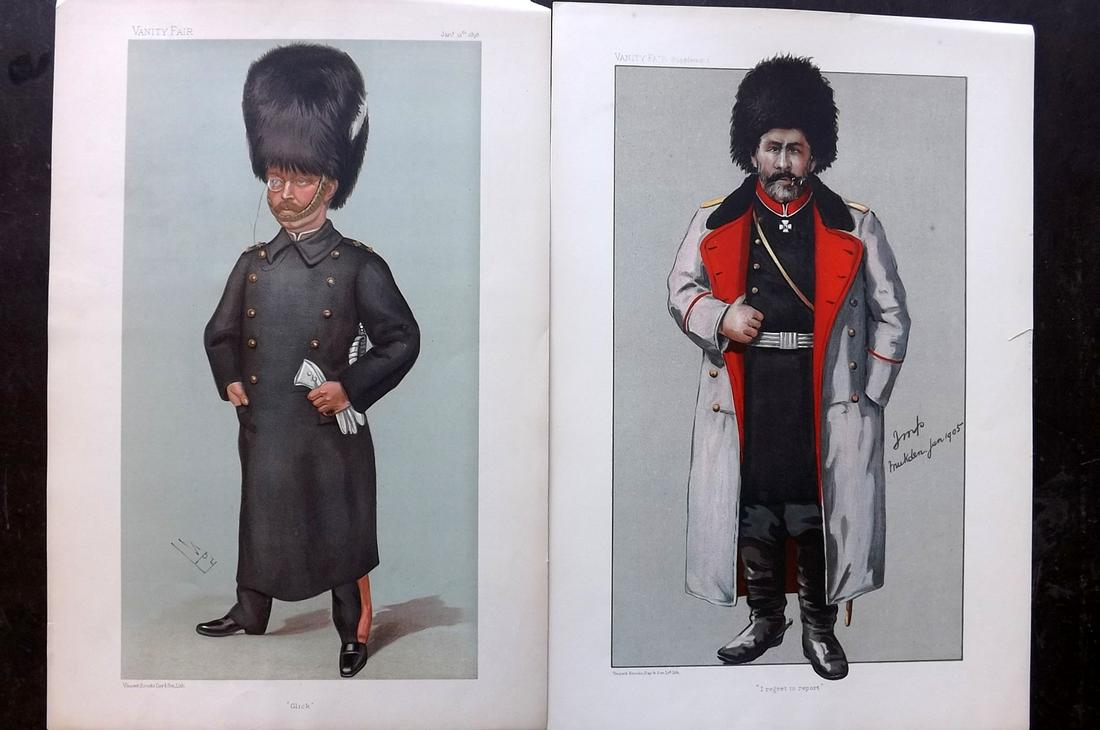 Vanity Fair Prints 1898-1905 Pair of Military (1 of 2)