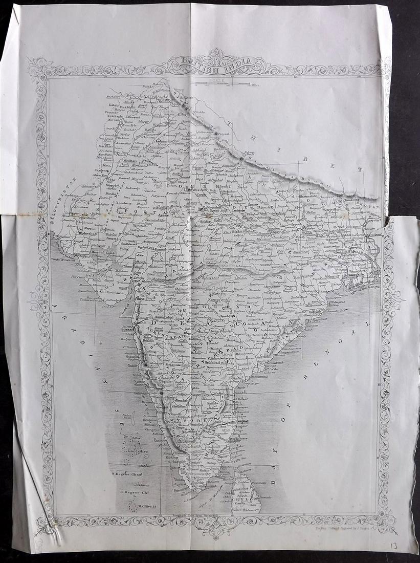 Rapkin, John 1860 Map of India (1 of 2)