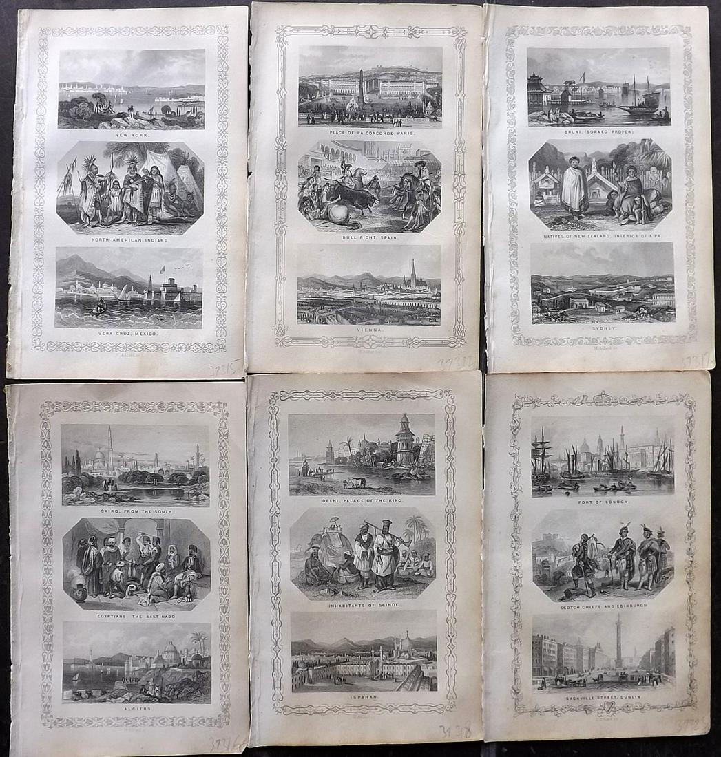 Goldsmith, Rev. 1852 Lot of 6 Travel Prints (1 of 2)