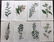Curtis, William 1817 Lot of 8 HCol Botanical Prints