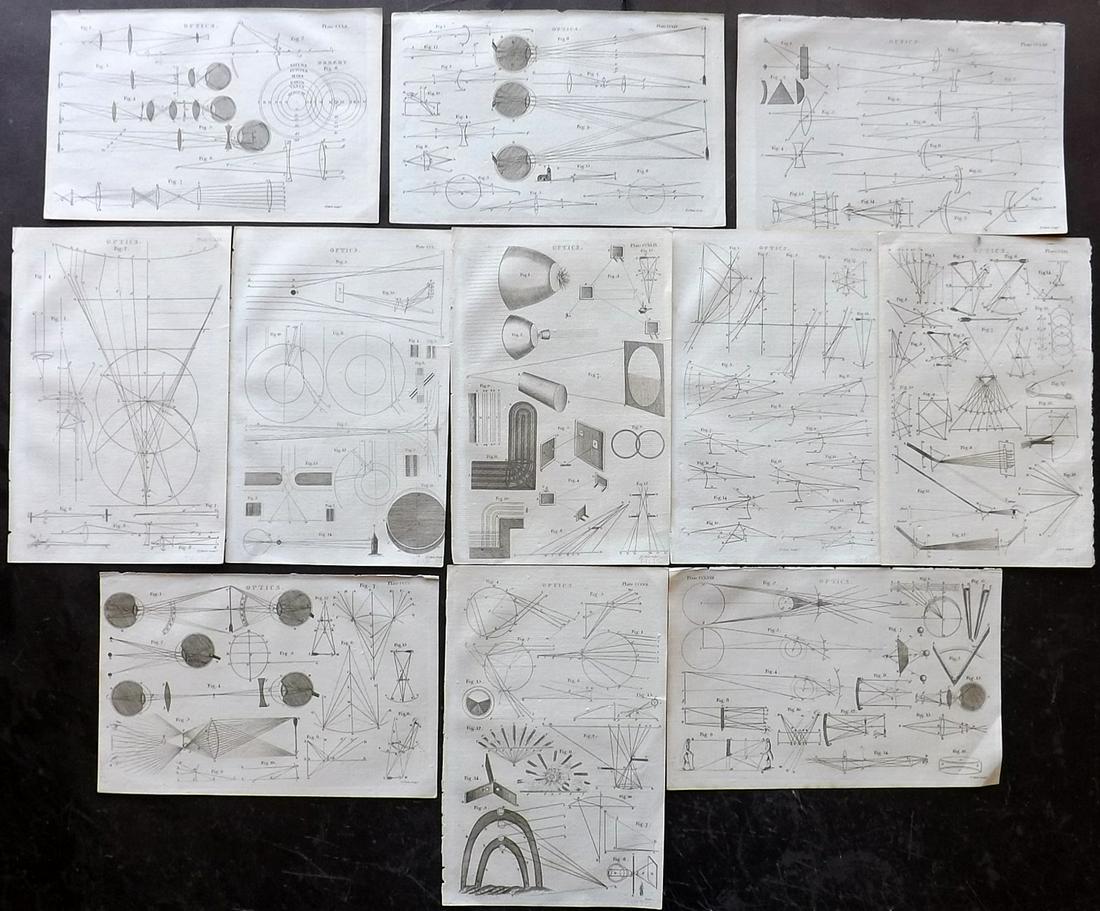 Encyclopaedia Perthensis 1816 Lot 11 Prints. Optics (1 of 2)