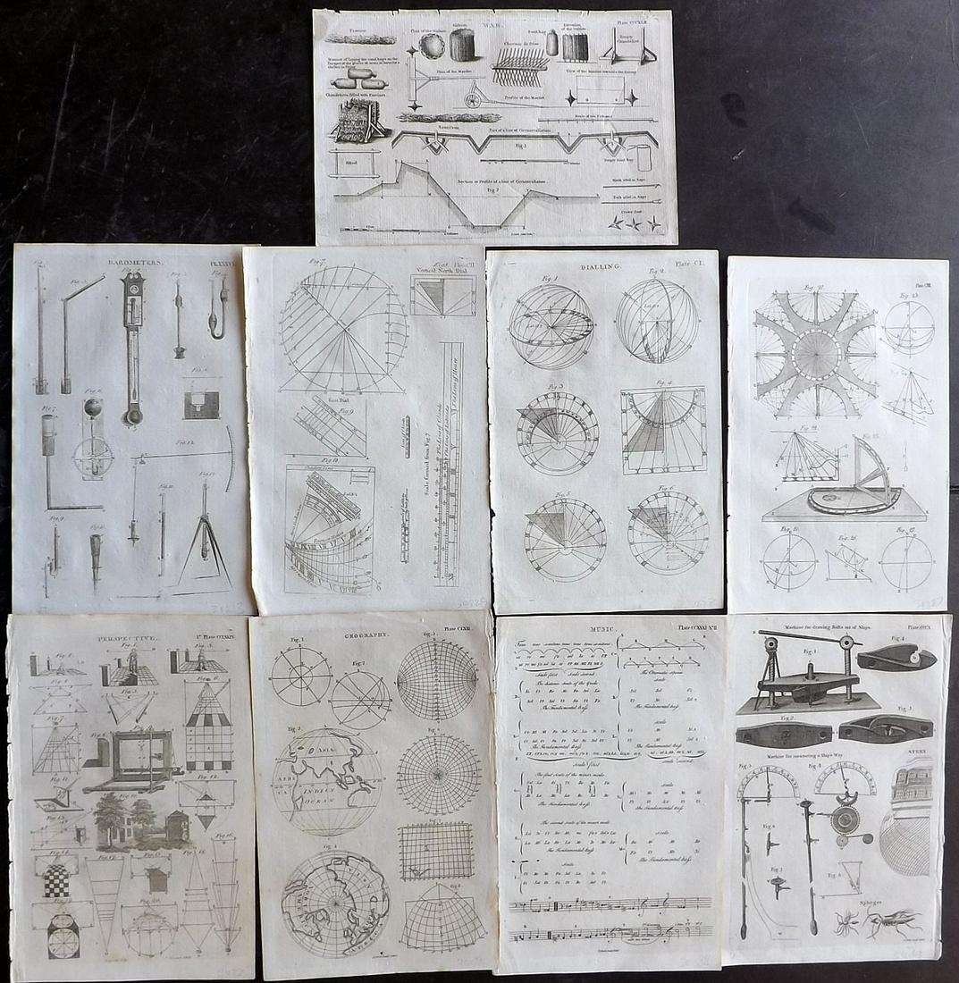Encyclopaedia Perthensis 1816 Lot 9 Prints. Science etc (1 of 2)