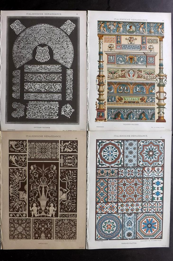 Dolmetsch, Heinrich 1895 Lot of 4. Italian Renaissance (1 of 2)