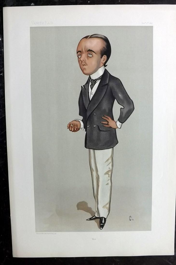 Vanity Fair Print 1897 Max Beerbohm, Artist (1 of 1)