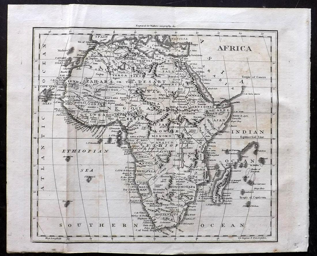 Walker, John 1815 Antique Map of Africa (1 of 2)