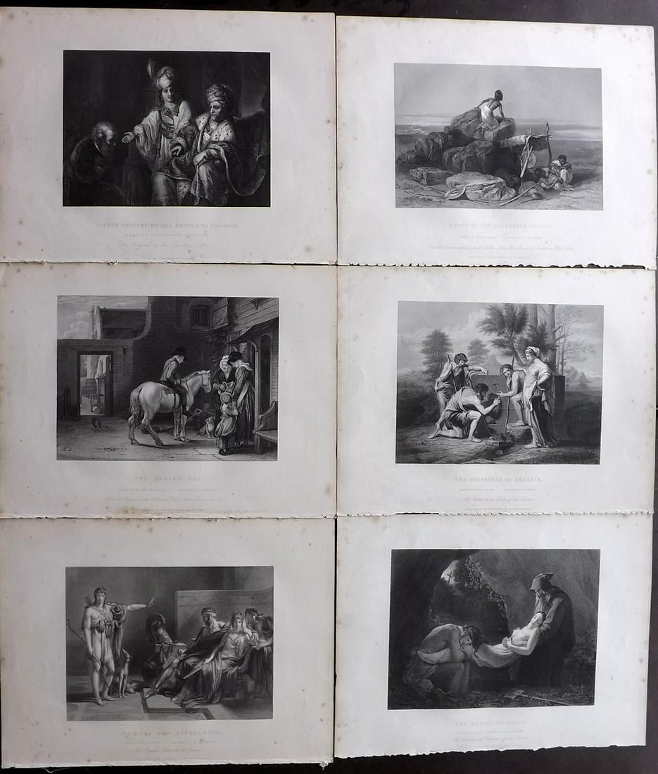 Gems of European Art 1846 Lot of 6 Folio Prints (1 of 2)