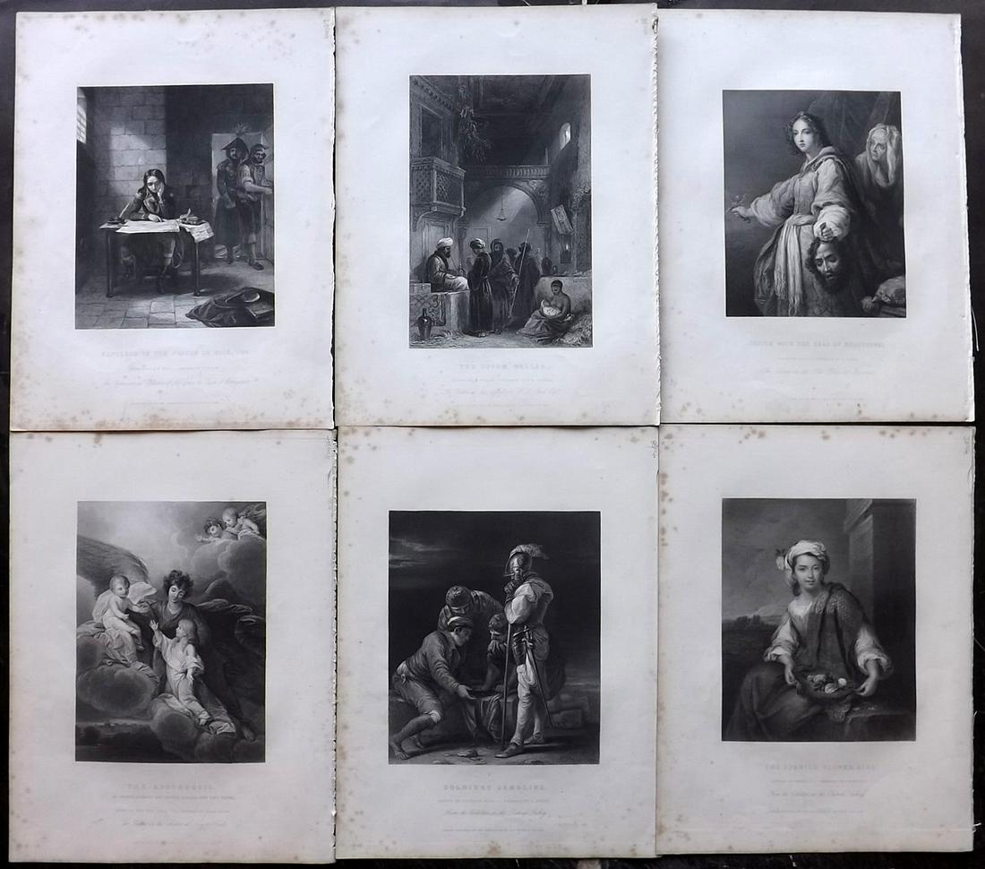 Gems of European Art 1846 Lot of 6 Folio Prints (1 of 2)