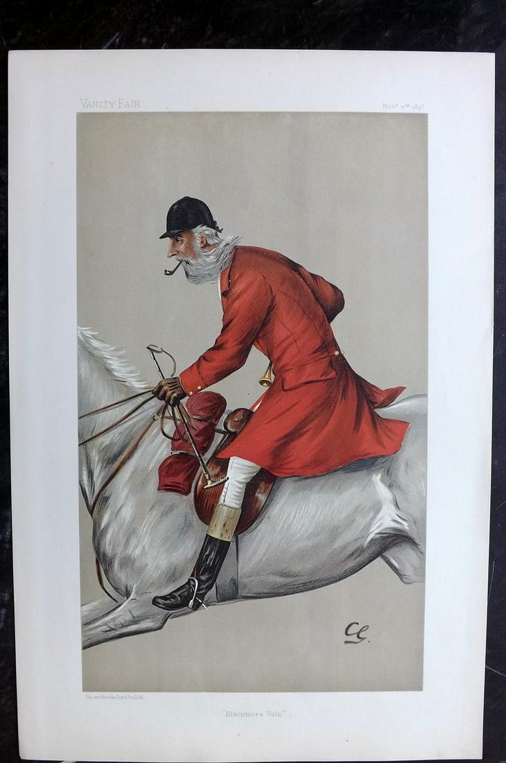 Vanity Fair Print 1897 Thomas Merthy Guest, Foxhunter (1 of 1)