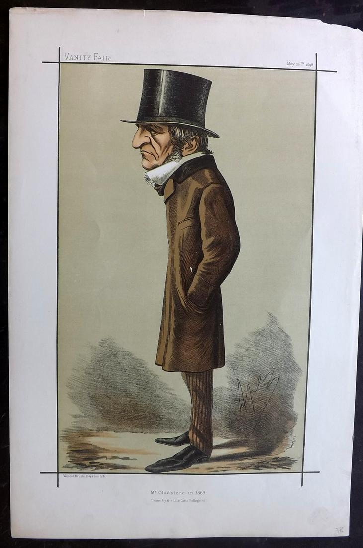 Vanity Fair Print 1898 William Gladstone Prime Minister (1 of 1)