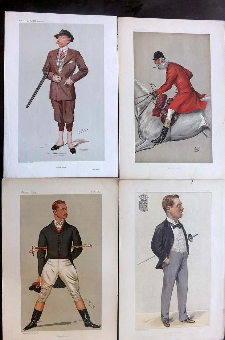Vanity Fair Prints 1890-1908 Lot of 4 Sporting (1 of 2)