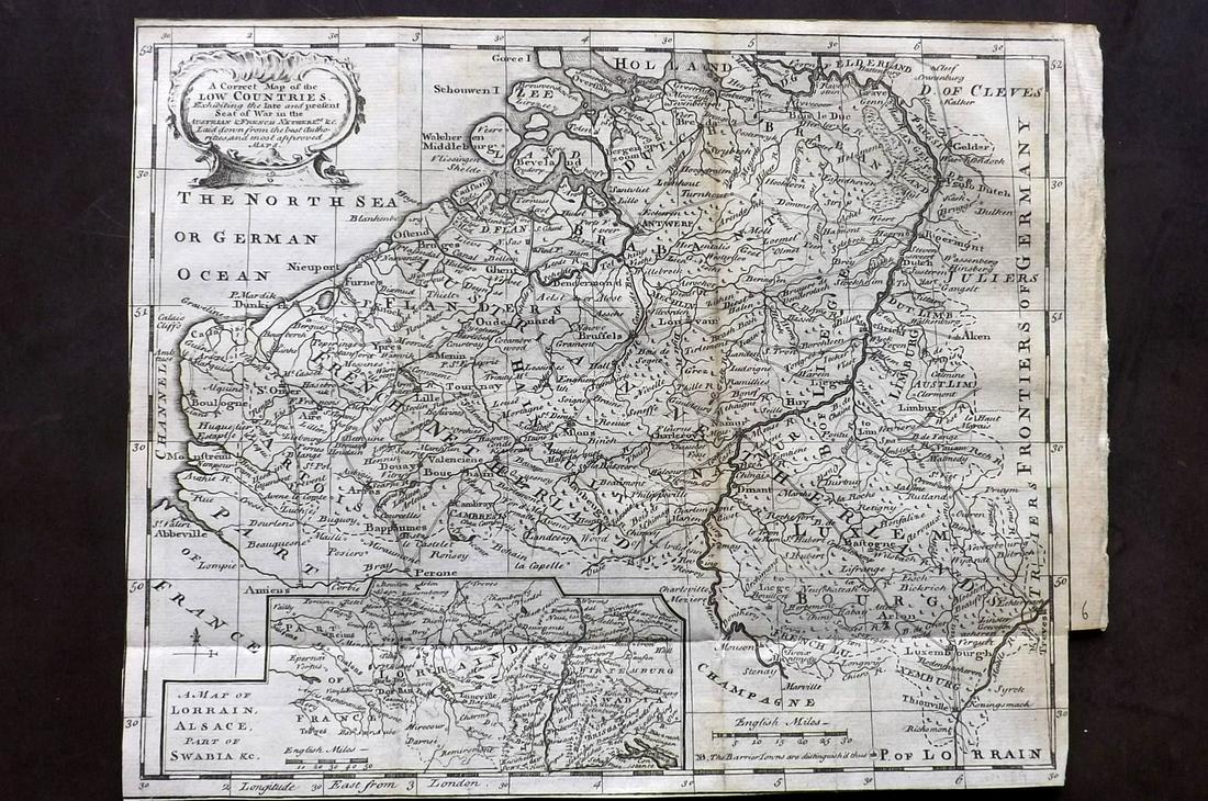 Netherlands, Belgium, Low Countries 1747 Map (1 of 2)