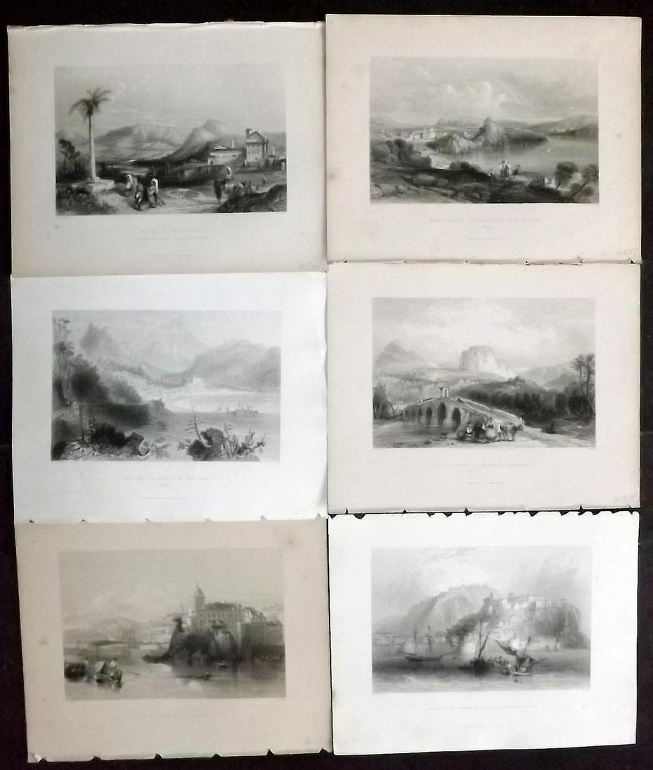 Wright, George 1840 Lot of 6 Prints of Italy (1 of 2)