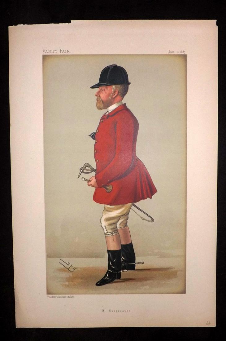 Vanity Fair Print 1887 John Hargreaves, Foxhunter (1 of 1)