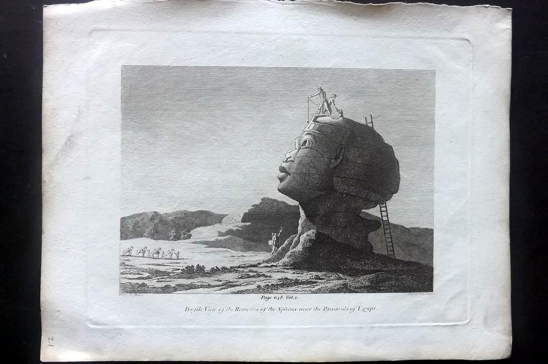 Cooke, George 1801 Print. View of the Sphinx, Egypt (1 of 2)