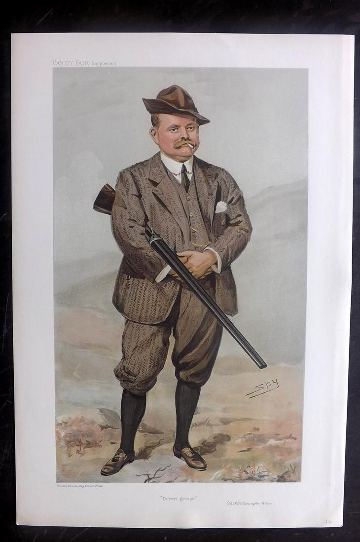 Vanity Fair Print 1905 R.H.R Rimmington Wilson, Game: Chromolithograph Published 1869-1914, London for "Vanity Fair" Paper Size: 15 x 10 inch (38 x 25cm) Good Condition