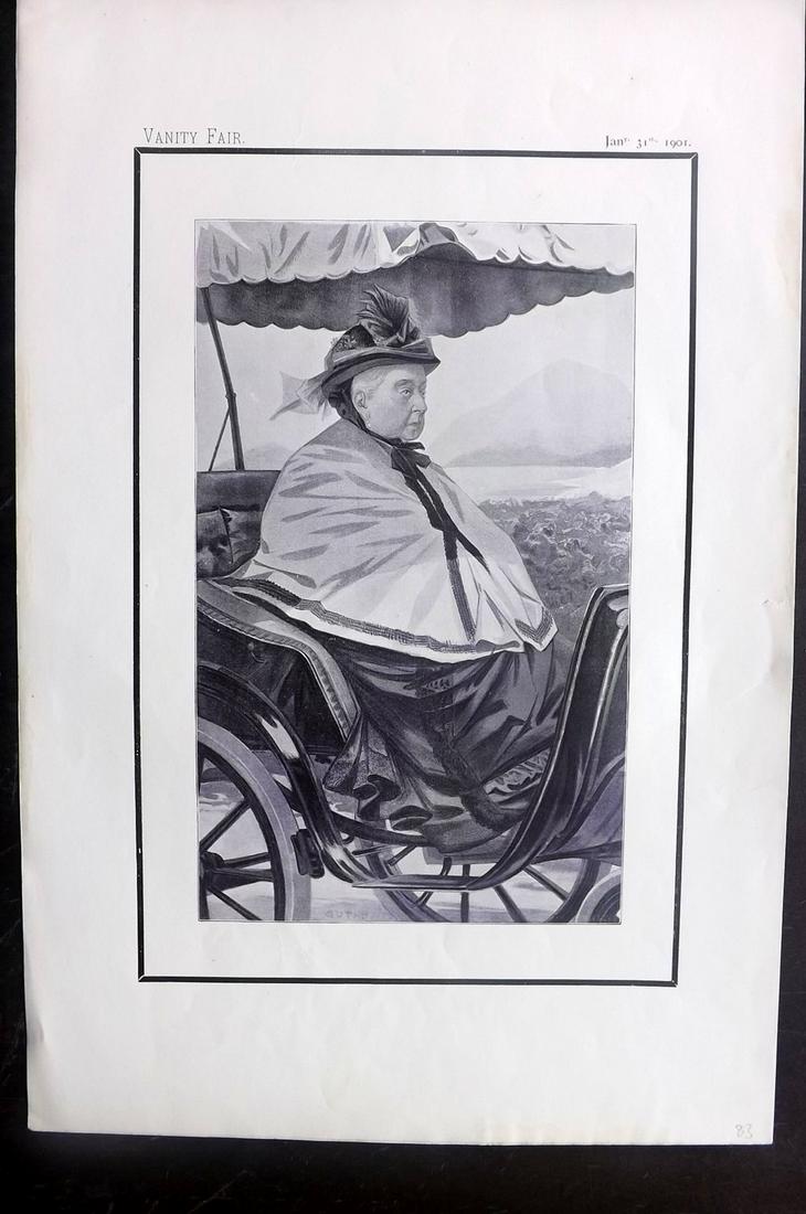 Vanity Fair Print 1901 Queen Victoria, Memorial, Royal (1 of 1)