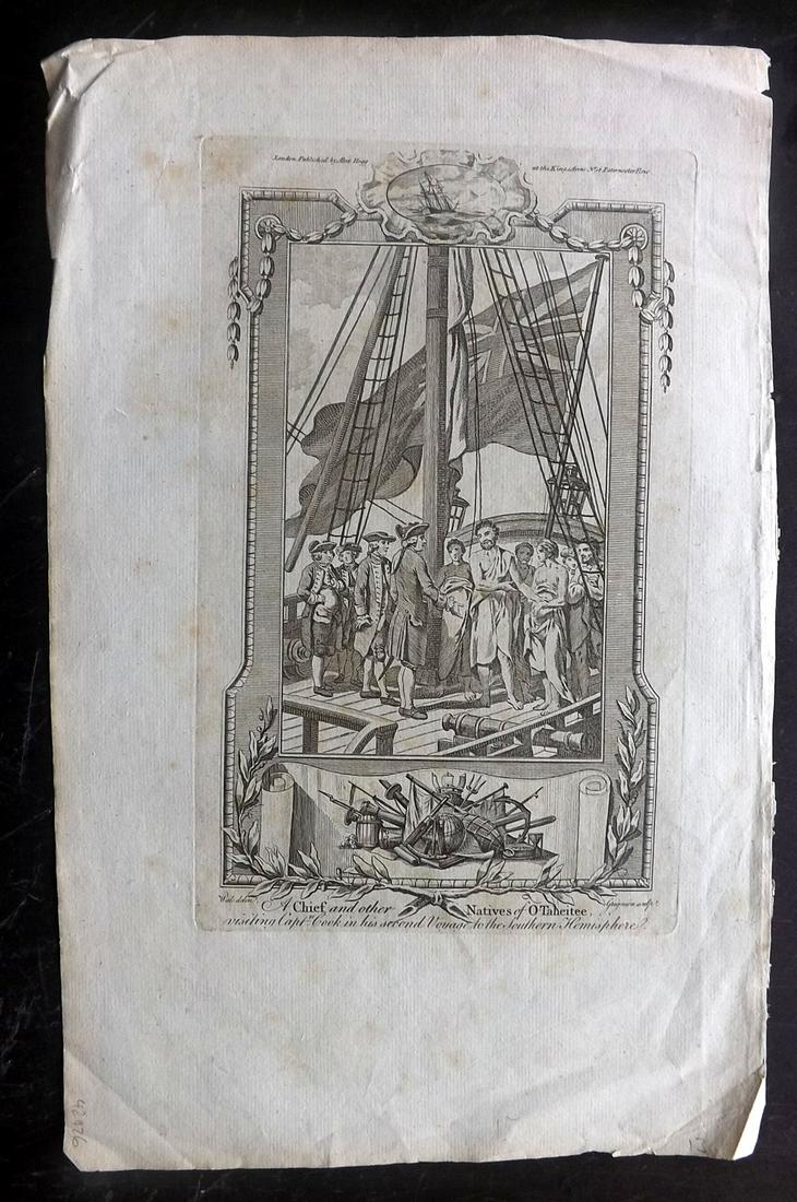 Anderson & Hogg 1784 Chief of Tahiti & Capt. Cook (1 of 2)