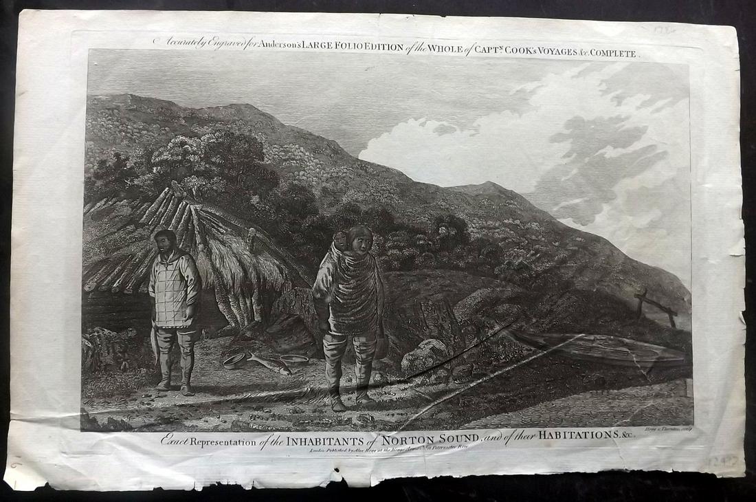 Anderson & Hogg 1784 Print. Nootka Sound, Canada (1 of 2)