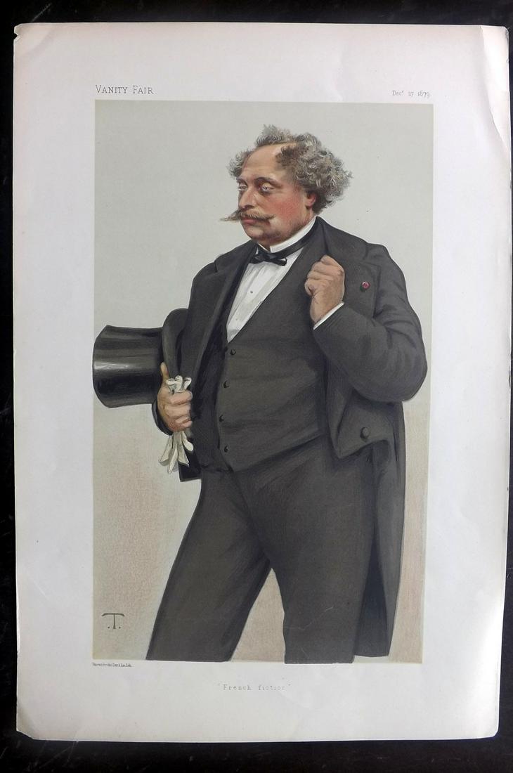 Vanity Fair Print 1879 Alexandre Fils Dumas, Literary (1 of 1)