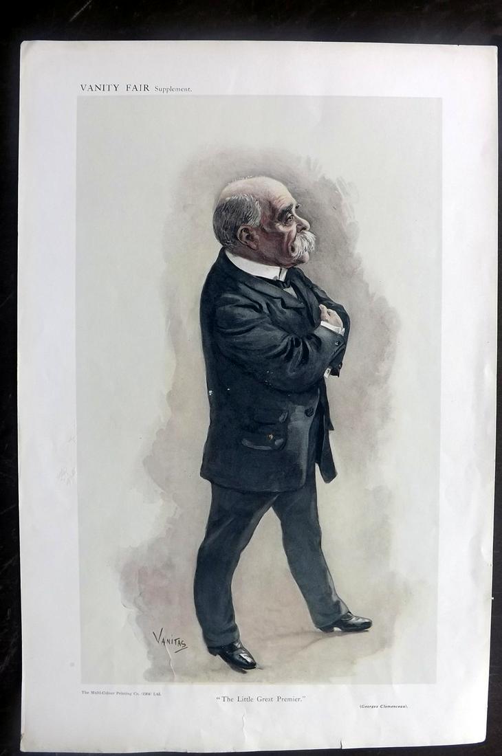 Vanity Fair Print 1908 Georges Clemenceau, France (1 of 1)