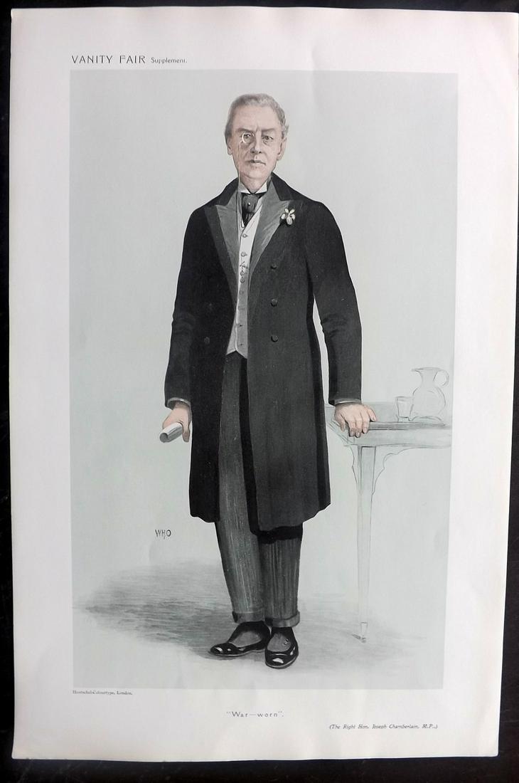 Vanity Fair Print 1908 Joseph Chamberlain, Politician (1 of 1)