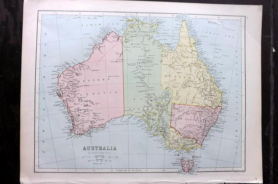 Bryce, James 1881 Antique Map of Australia (1 of 2)