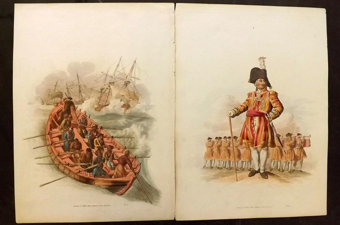 Pyne, William 1808 Pair Folio HC British Costume Prints (1 of 2)