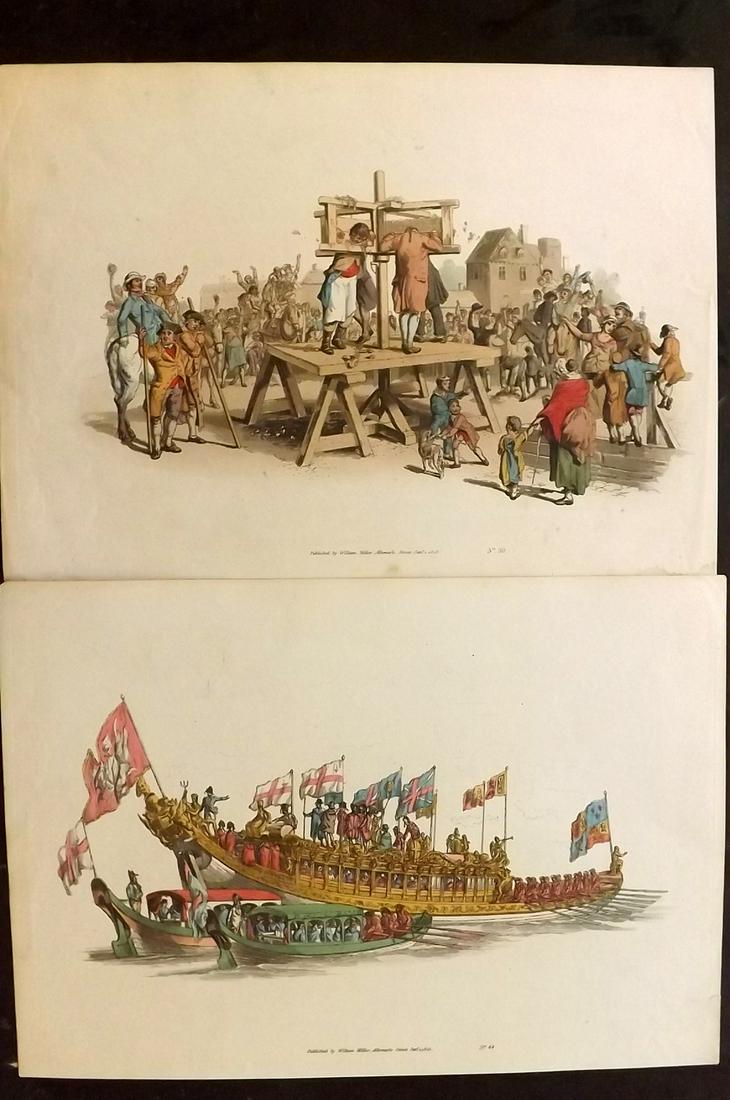 Pyne, William 1808 Pair Folio HC British Costume Prints (1 of 2)