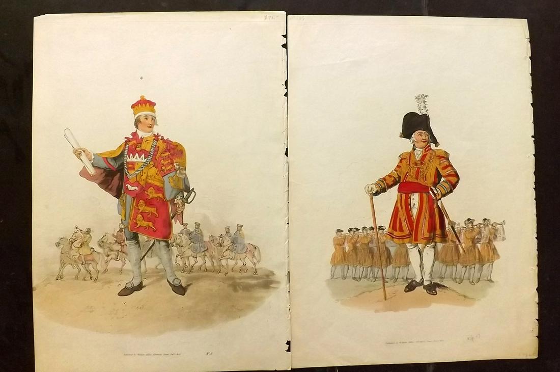 Pyne, William 1808 Pair Folio HC British Costume Prints (1 of 2)
