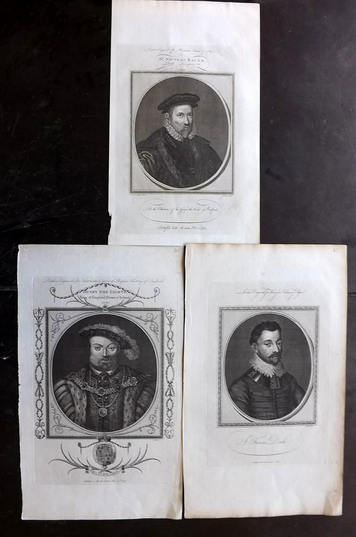 Harrison (Pub) 1789 Lot of 3 Portraits incl Henry VIII (1 of 2)