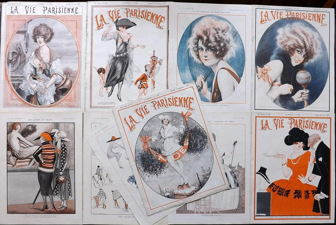 La Vie Parisienne 1920's Lot of 10 Art Deco Prints (1 of 2)