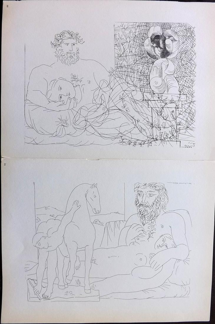 Picasso, Pablo 1956 Pair Prints from the Vollard Suite (1 of 2)
